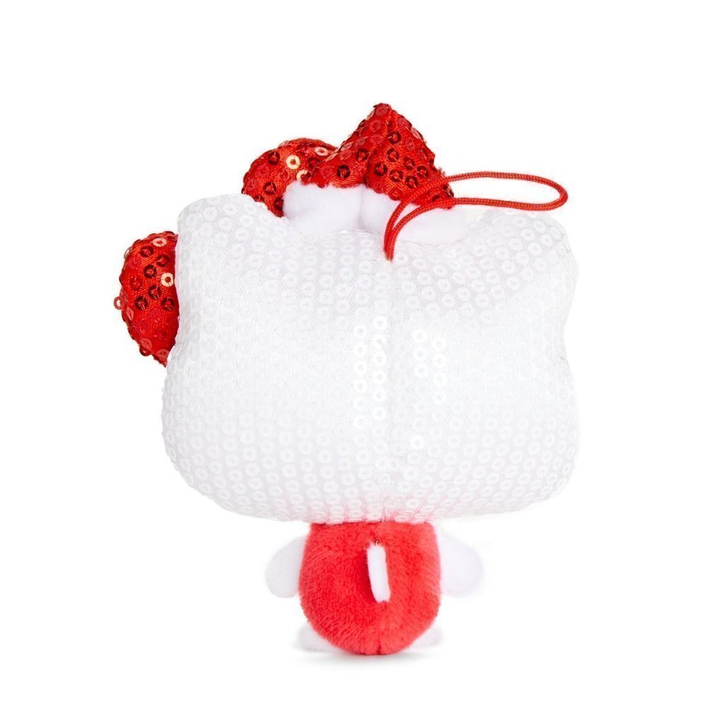 𝅺HELLO Kitty White Sequin Bow Christmas Holiday Ornament - Picture 5 of 9